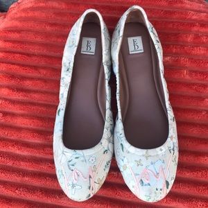 ED Ellen Degeneres Floral Embroidered Ballet Flats